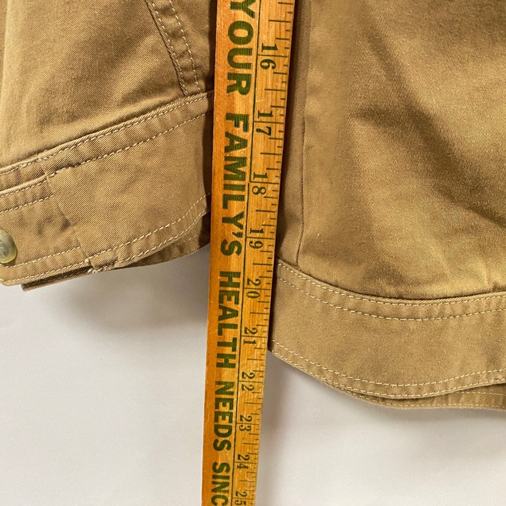 Athleta Cargo Capri Pants Khaki Tan Women Size 12 Utility Outdoor Casual Travel - Picture 11 of 11